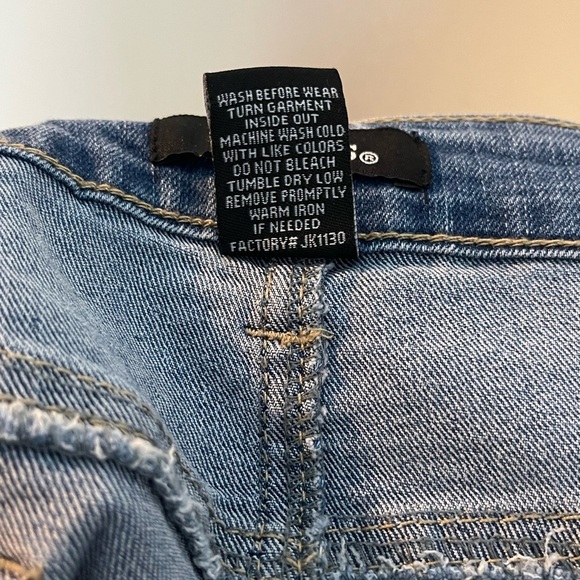 D. Jeans women’s size 14 button front high waisted jeans skirt - Picture 7 of 7